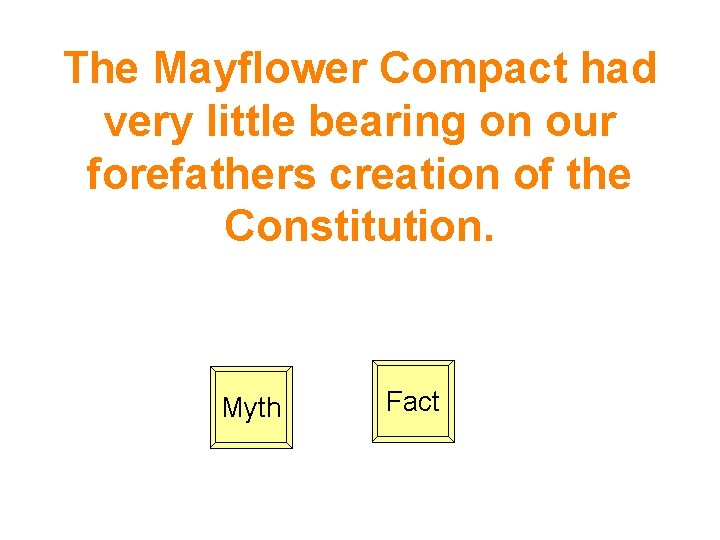 The Mayflower Compact had very little bearing on our forefathers creation of the Constitution.