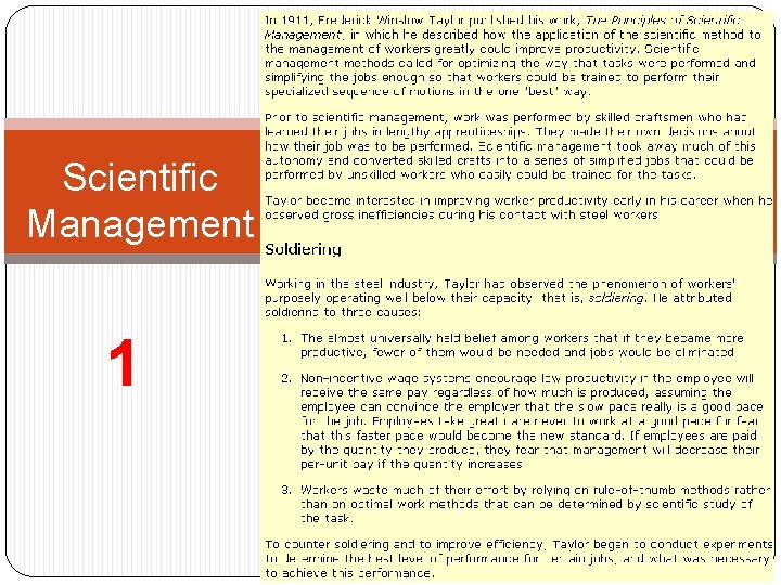 Scientific Management 1 