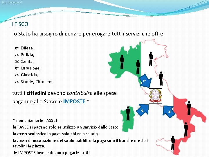 © R. Ramondetti il FISCO lo Stato ha bisogno di denaro per erogare tutti