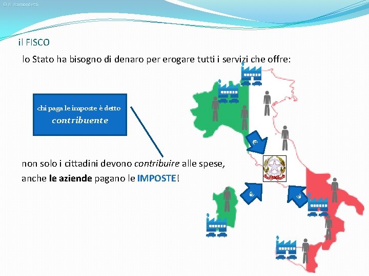 © R. Ramondetti il FISCO lo Stato ha bisogno di denaro per erogare tutti