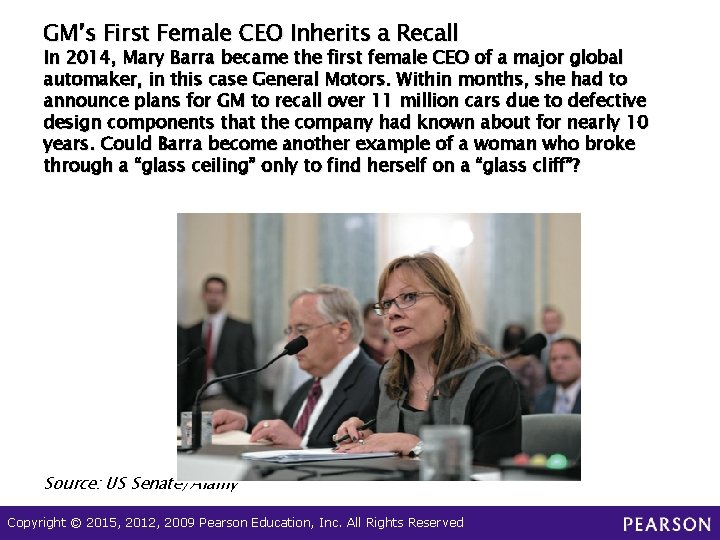 GM’s First Female CEO Inherits a Recall In 2014, Mary Barra became the first
