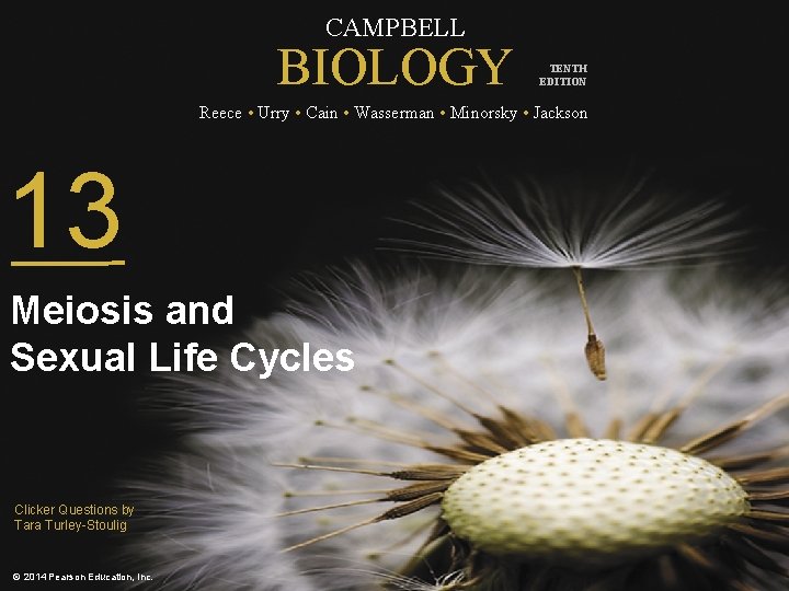 CAMPBELL BIOLOGY TENTH EDITION Reece • Urry • Cain • Wasserman • Minorsky •