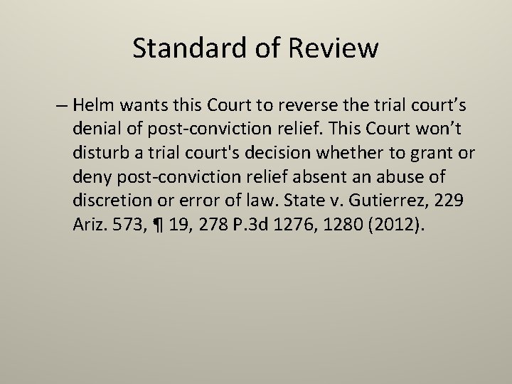 Post Conviction Decision 2025