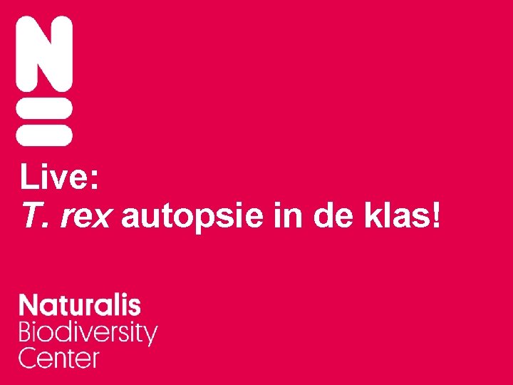 Live: T. rex autopsie in de klas! 