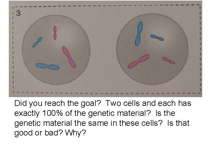 Did you reach the goal? Two cells and each has exactly 100% of the