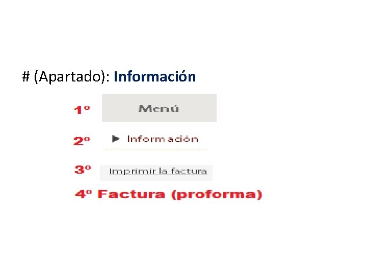 # (Apartado): Información 