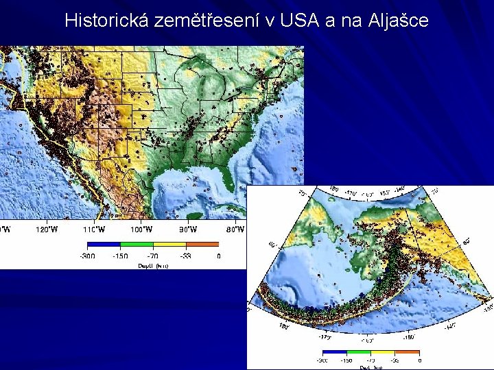 Historická zemětřesení v USA a na Aljašce 