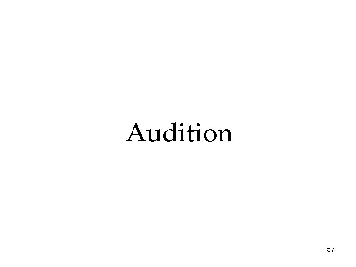 Audition 57 
