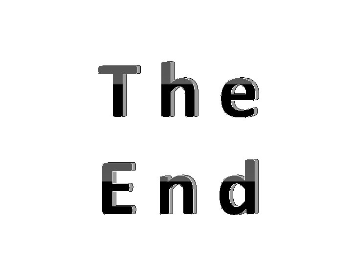 The End 