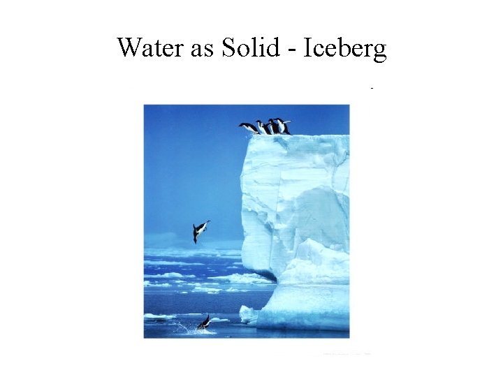 Water as Solid - Iceberg 