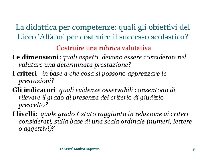La didattica per competenze: quali gli obiettivi del Liceo ‘Alfano’ per costruire il successo La didattica per competenze: quali gli obiettivi del Liceo ‘Alfano’ per costruire il successo