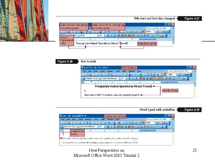 XP New Perspectives on Microsoft Office Word 2003 Tutorial 2 25 XP New Perspectives on Microsoft Office Word 2003 Tutorial 2 25