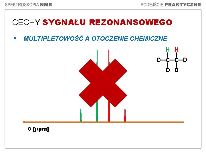 CECHY SYGNAŁU REZONANSOWEGO § MULTIPLETOWOŚĆ A OTOCZENIE CHEMICZNE H H D C C D