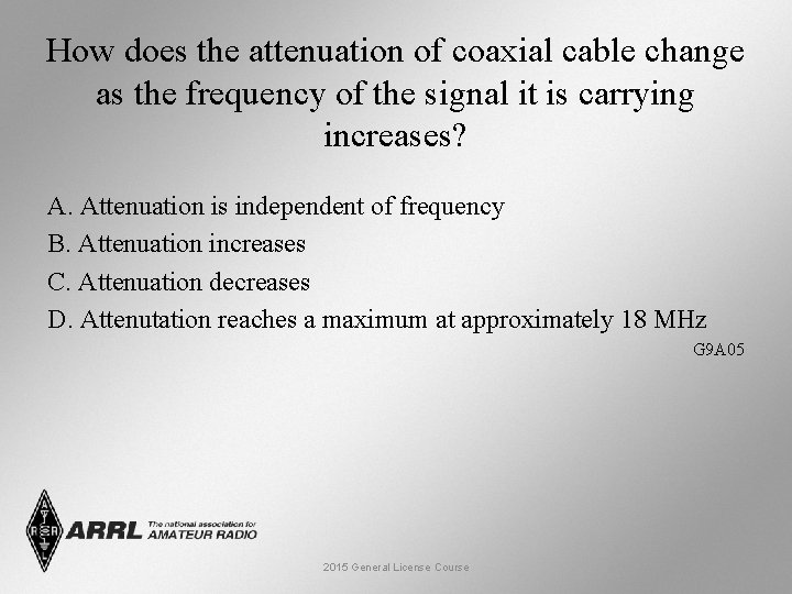 How does the attenuation of coaxial cable change as the frequency of the signal