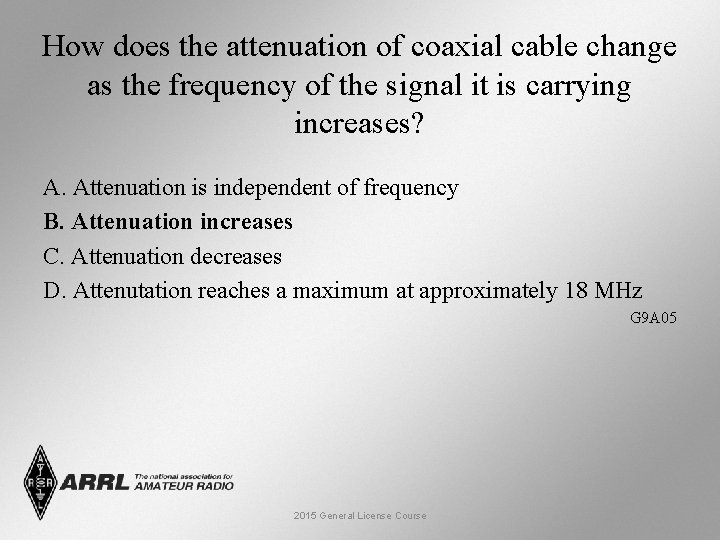 How does the attenuation of coaxial cable change as the frequency of the signal