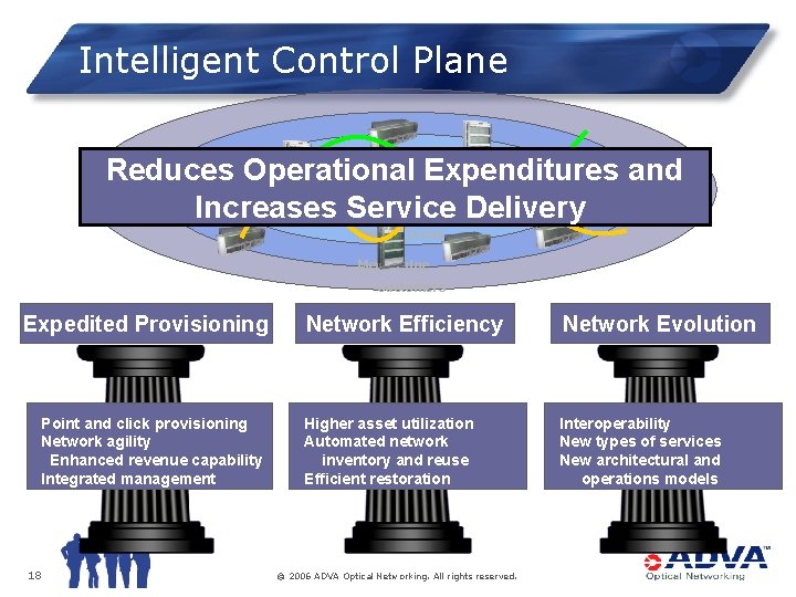 Intelligent Control Plane Reduces Operational Expenditures and Metro Core Increases Service Delivery Metro Access