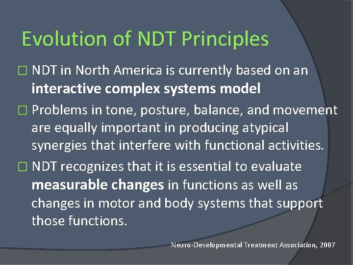 Evolution of NDT Principles � NDT in North America is currently based on an Evolution of NDT Principles � NDT in North America is currently based on an