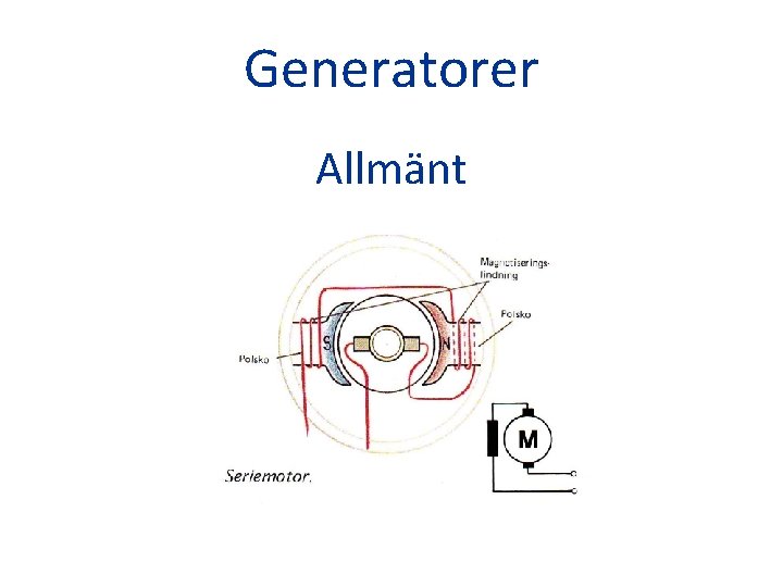 Generatorer Allmänt 