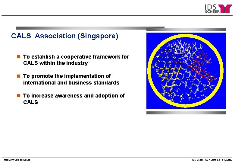 CALS Association (Singapore) n To establish a cooperative framework for CALS within the industry CALS Association (Singapore) n To establish a cooperative framework for CALS within the industry