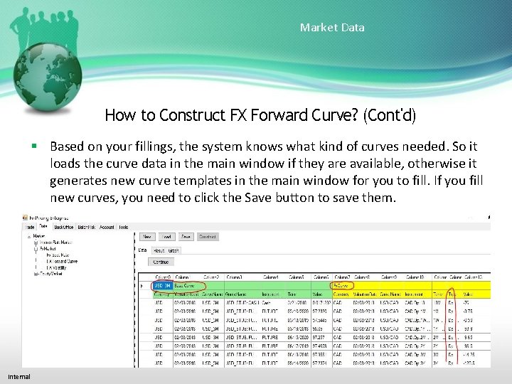 Market Data How to Construct FX Forward Curve? (Cont'd) Based on your fillings, the