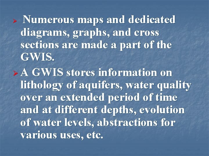 Numerous maps and dedicated diagrams, graphs, and cross sections are made a part of