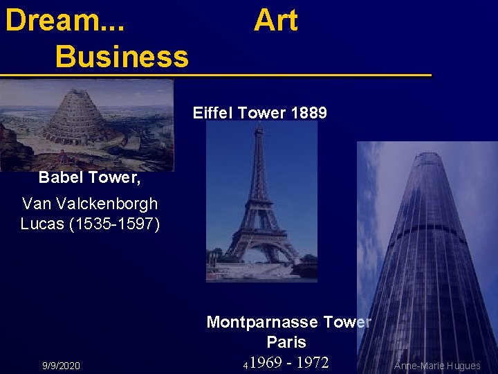 Dream. . . Business Art Eiffel Tower 1889 Babel Tower, Van Valckenborgh Lucas (1535