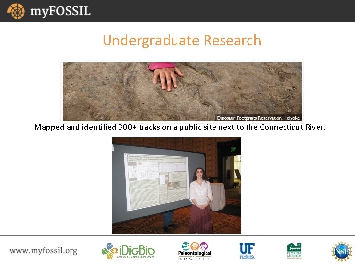 Undergraduate Research Mapped and identified 300+ tracks on a public site next to the