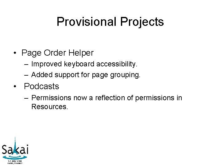 Provisional Projects • Page Order Helper – Improved keyboard accessibility. – Added support for Provisional Projects • Page Order Helper – Improved keyboard accessibility. – Added support for