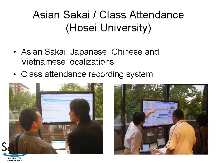 Asian Sakai / Class Attendance (Hosei University) • Asian Sakai: Japanese, Chinese and Vietnamese Asian Sakai / Class Attendance (Hosei University) • Asian Sakai: Japanese, Chinese and Vietnamese