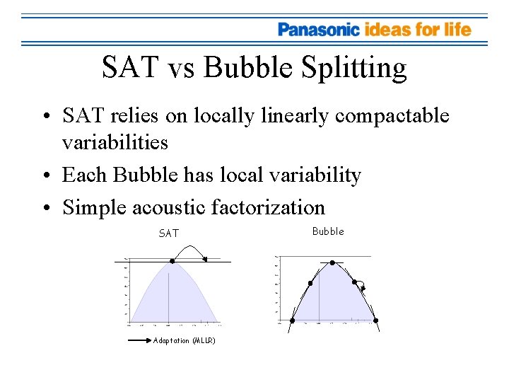 SAT vs Bubble Splitting • SAT relies on locally linearly compactable variabilities • Each