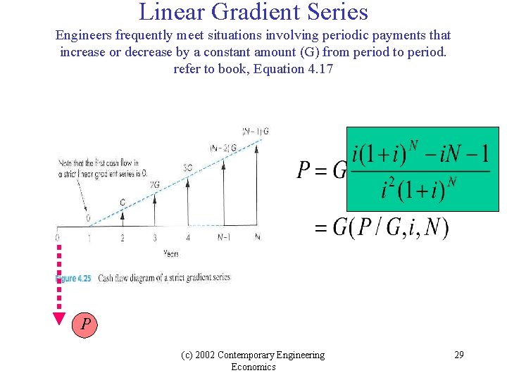 Linear Gradient Series Engineers frequently meet situations involving periodic payments that increase or decrease Linear Gradient Series Engineers frequently meet situations involving periodic payments that increase or decrease