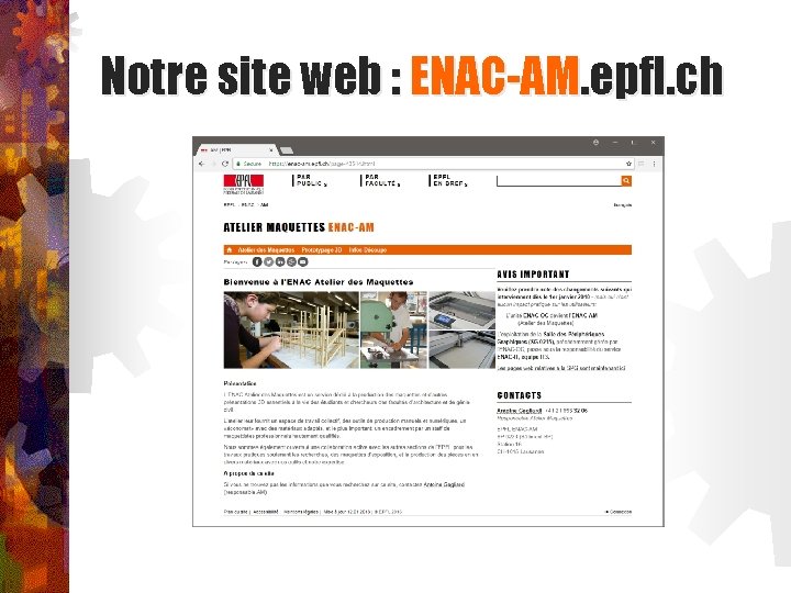 Notre site web : ENAC-AM. epfl. ch 