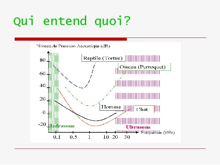 Qui entend quoi? 