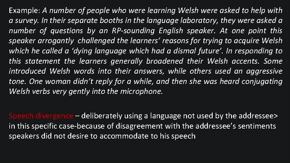 Example: A number of people who were learning Welsh were asked to help with Example: A number of people who were learning Welsh were asked to help with