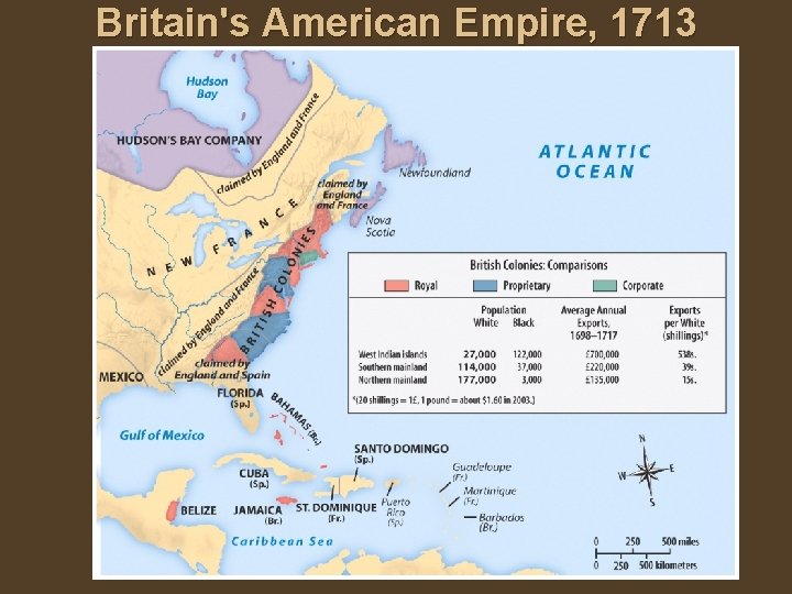 Britain's American Empire, 1713 