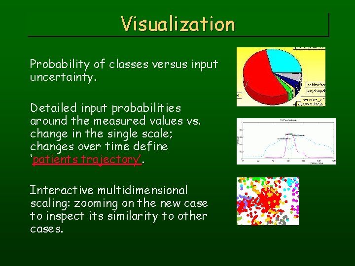 Visualization Probability of classes versus input uncertainty. Detailed input probabilities around the measured values