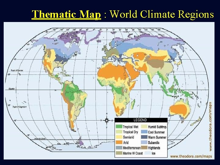 Thematic Map : World Climate Regions 