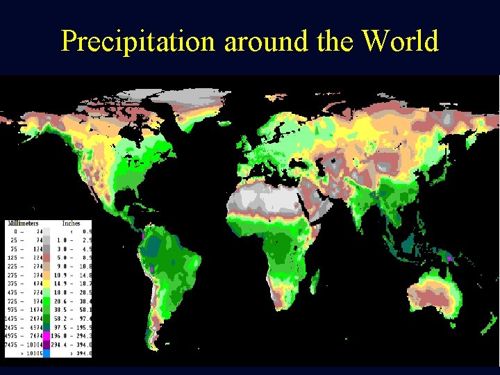 Precipitation around the World 