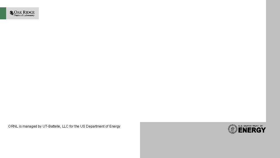 Materials and Membranes for Megawatt Scale Energy Storage Jagjit Nanda nandaj@ornl. gov Ethan Self,