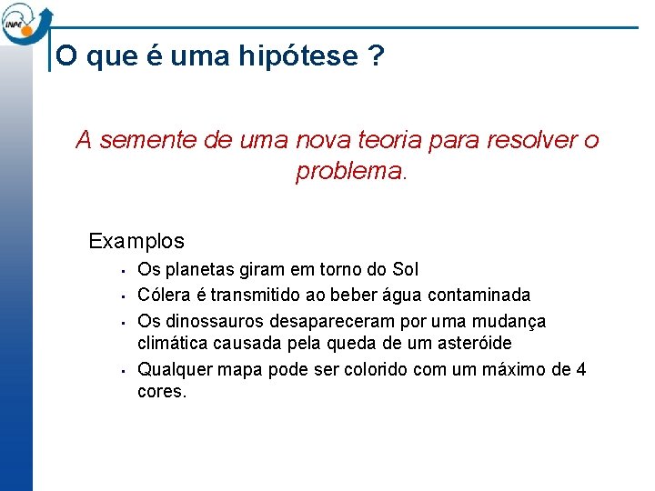 O que é uma hipótese ? A semente de uma nova teoria para resolver