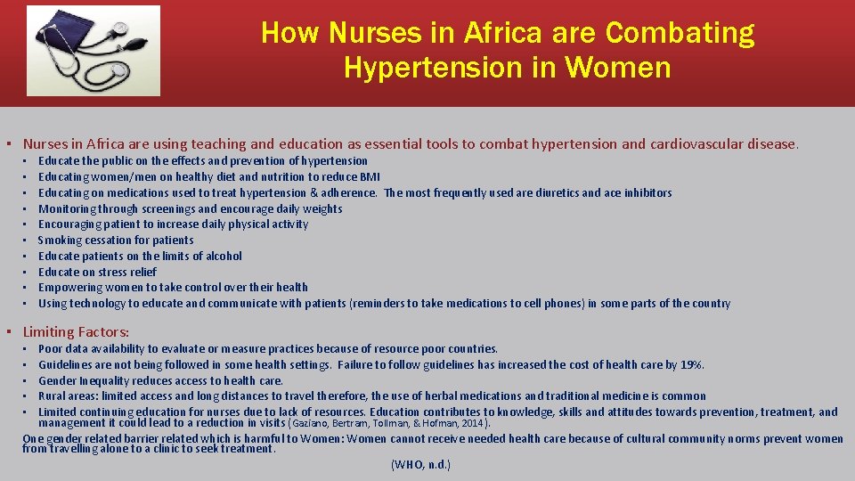 How Nurses in Africa are Combating Hypertension in Women ▪ Nurses in Africa are