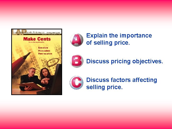 Explain the importance of selling price. Discuss pricing objectives. Discuss factors affecting selling price.