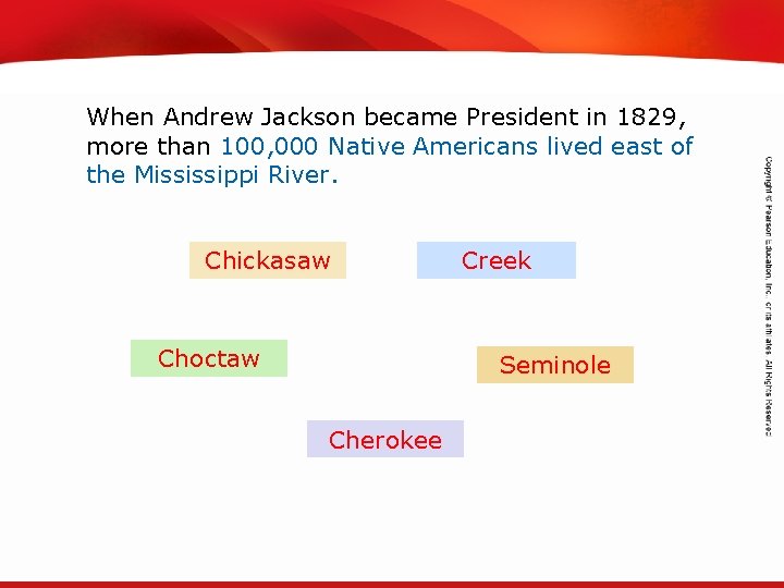 TEKS 8 C: Calculate percent composition and empirical and molecular formulas. When Andrew Jackson