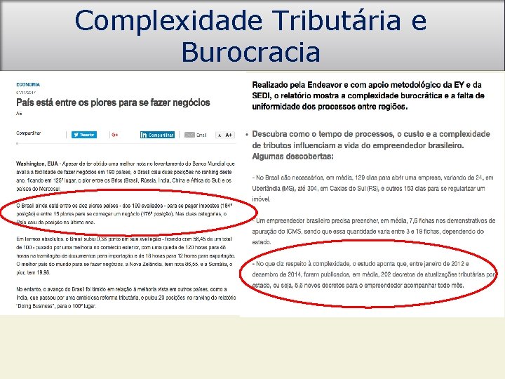 Complexidade Tributária e Burocracia 