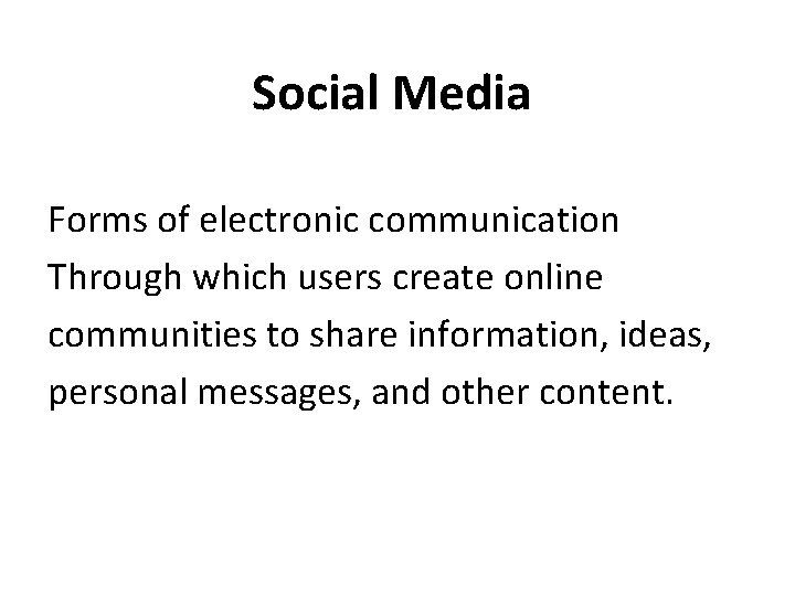 The Role and Importance of Social Media within