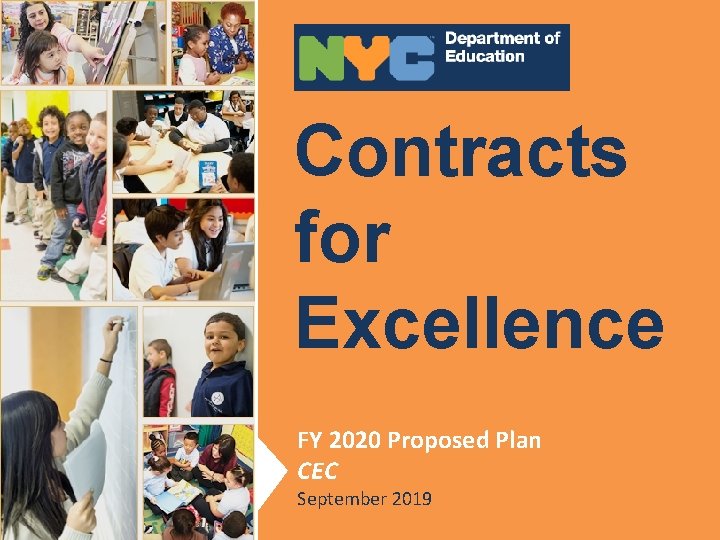 Contracts for Contracts Excellence for Excellence FY Proposed Plan FY 2017 2020 Proposed July