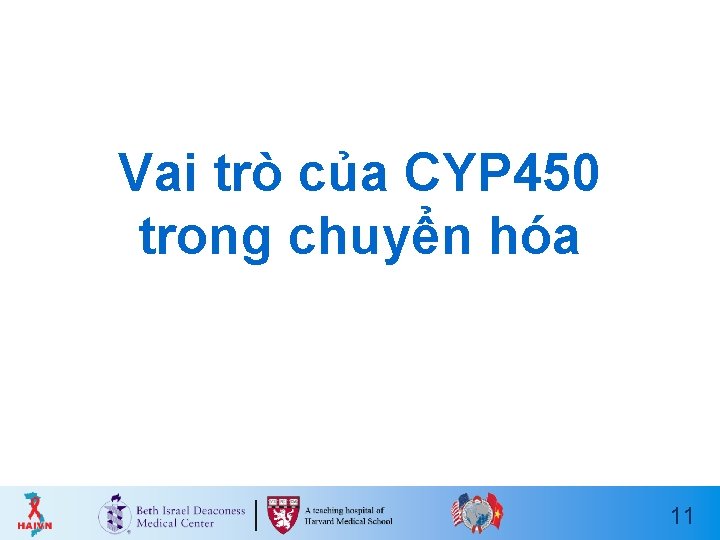 Vai trò của CYP 450 trong chuyển hóa 11 