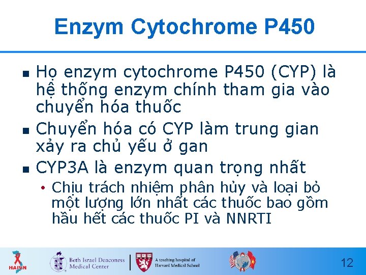 Enzym Cytochrome P 450 n n n Họ enzym cytochrome P 450 (CYP) là