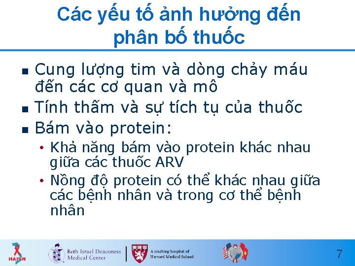 Các yếu tố ảnh hưởng đến phân bố thuốc n n n Cung lượng