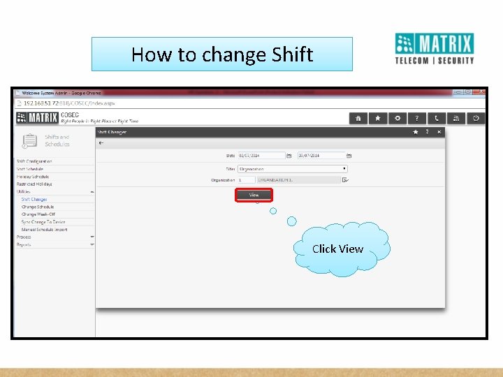 How to change Shift Click View 